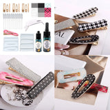DIY Crystal Epoxy Set with Hair Clips Mold for Hair Styling UV Resin