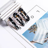 DIY Crystal Epoxy Set with Hair Clips Mold for Hair Styling UV Resin
