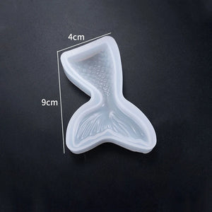 DIY Crystal Epoxy Silicone Mold Large and Small Fish Tail Ornaments