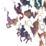 DIY Constellation Letter Keychain Mould Resin Jewelry Making Set
