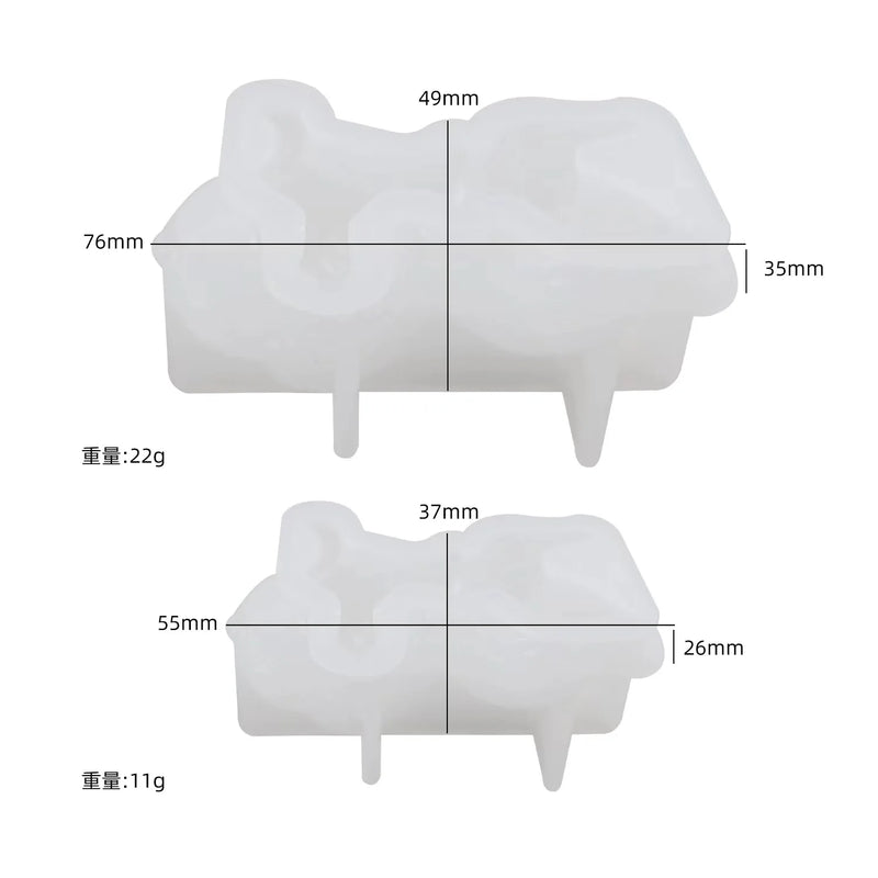Goldfish Keychain Mould Resin Casting Jewelry Making