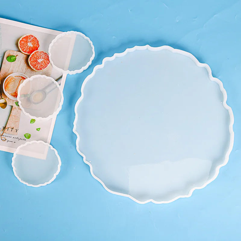 Large Round Tray Mould Mirror Swing Table Mould