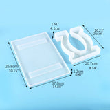 Crystal Epoxy Table Mould with Table Foot Resin Making