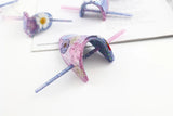 DIY Crystal Mirror Jewelry Molds Hairpin Clips Decoration