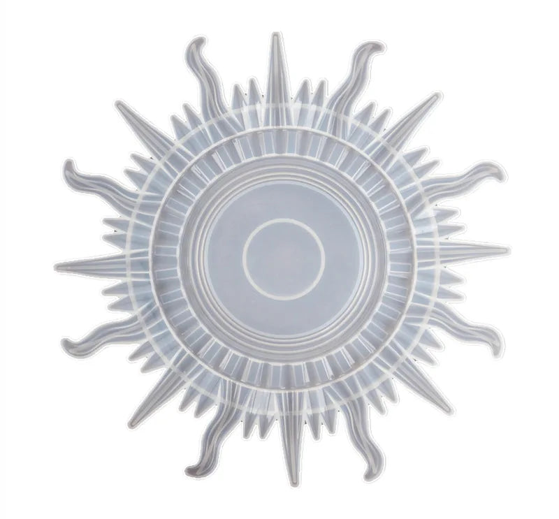 DIY Crystal Resin Mold Sun Mirror Wall Hanging Accessaries Mold