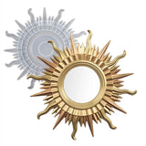 DIY Crystal Resin Mold Sun Mirror Wall Hanging Accessaries Mold