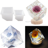 Large Cube Bevel 3D Diamond Mold for Resin Jewelry Making
