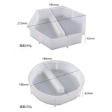 Crystal Resin Silicone Mold Hexagonal Round Vase Flower Plant Hydroponics