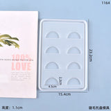 Crystal Silicone Eyelash Storage Tray Mold for Resin Casting
