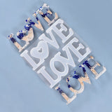 Crystal Silicone LOVE Epoxy Resin Molds DIY Jewelry Making Mould