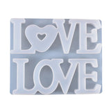 Crystal Silicone LOVE Epoxy Resin Molds DIY Jewelry Making Mould