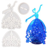 Crystal Silicone Mold Ballet Dancing Girl for Resin Casting