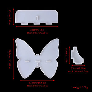 DIY Crystal Silicone Mold Butterfly Frame Home Decoration