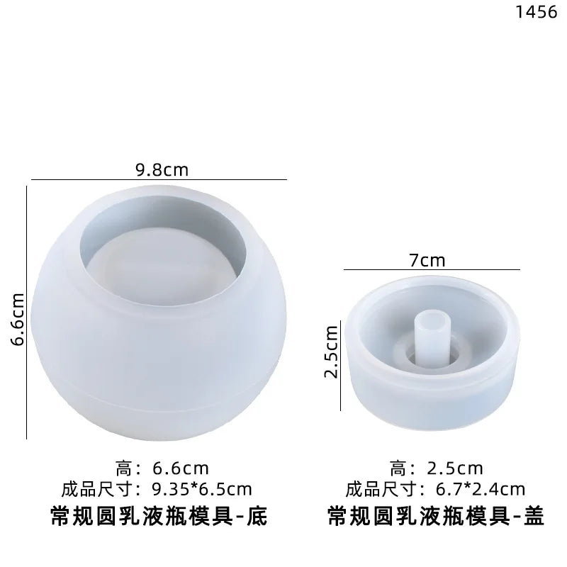 DIY Crystal Silicone Mold Perfume Bottle Resin Mold