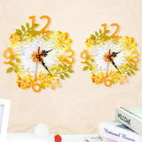 DIY Flower Digital Clocks Silicone Mold for Resin