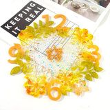 DIY Flower Digital Clocks Silicone Mold for Resin