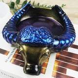DIY Crystal Silicone Mold Horn Head Ashtray Collection Box