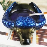 DIY Crystal Silicone Mold Horn Head Ashtray Collection Box