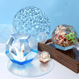 5-Sided Cut Sphere Silicone Mold for DIY Crystal Jewelry Making