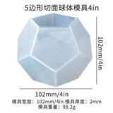 5-Sided Cut Sphere Silicone Mold for DIY Crystal Jewelry Making