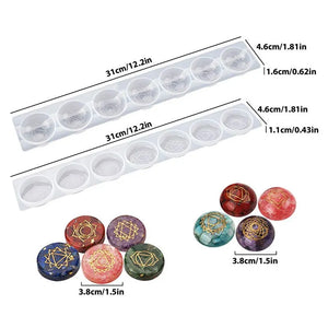 DIY Crystal Silicone Mold Pendant Seven Chakras Jewelry Molds For Resin