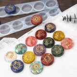 DIY Crystal Silicone Mold Pendant Seven Chakras Jewelry Molds For Resin