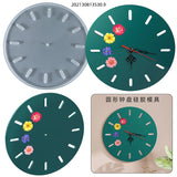 DIY Crystal Silicone Mold Round Clock Dial Wall Hanging Resin Art Mold