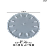DIY Crystal Silicone Mold Round Clock Dial Wall Hanging Resin Art Mold