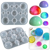 Crystal Silicone Mold Semi-round Sphere Jewelry Pendant Resin Casting Mould