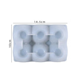 DIY Crystal Silicone Mold Square Egg Anti-break Grid Divided Storage Mould