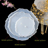 DIY Crystal Silicone Mold Three-layer Fruit Plate Tea Plate Epoxy Resin Molds