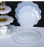 DIY Crystal Silicone Mold Three-layer Fruit Plate Tea Plate Epoxy Resin Molds