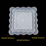 DIY Crystal Silicone Mold Three-layer Fruit Plate Tea Plate Epoxy Resin Molds