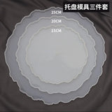 DIY Crystal Silicone Mold Three-layer Fruit Plate Tea Plate Epoxy Resin Molds