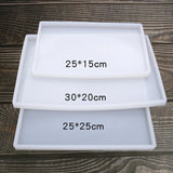 DIY Crystal Silicone Mold Table Plate Square Resin Mould