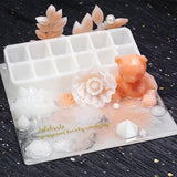 DIY Crystal Silicone Mold Table Plate Square Resin Mould