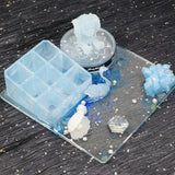 DIY Crystal Silicone Mold Table Plate Square Resin Mould