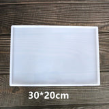 DIY Crystal Silicone Mold Table Plate Square Resin Mould