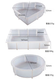 DIY Crystal Silicone Resin Mold Large Cube Heart Round Rectangular Mold