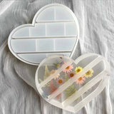 Love Heart Shaped Silicone Storage Mold for Epoxy Resin Ashtray
