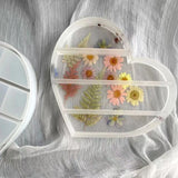 Love Heart Shaped Silicone Storage Mold for Epoxy Resin Ashtray