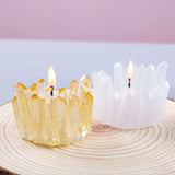 Crystal Stone Candle Holder Silicone Mold for Epoxy Resin