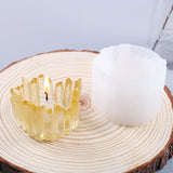 Crystal Stone Candle Holder Silicone Mold for Epoxy Resin