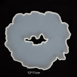 Crystal Drop Glue Mold Swing Table Cup Pad Plate Set Silicone Mirror Molds