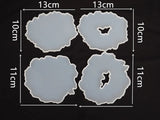 Crystal Drop Glue Mold Swing Table Cup Pad Plate Set Silicone Mirror Molds