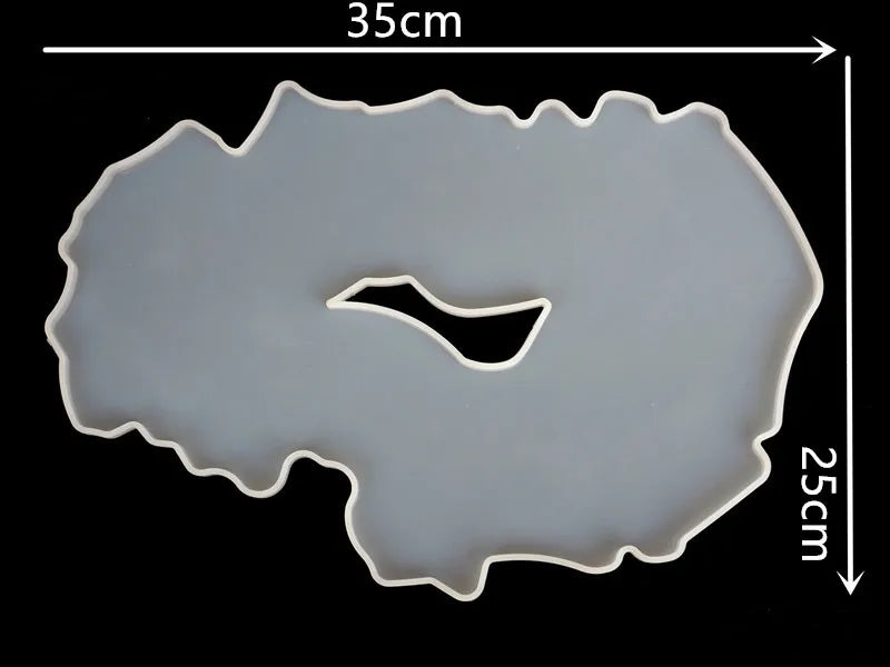 Crystal Drop Glue Mold Swing Table Cup Pad Plate Set Silicone Mirror Molds