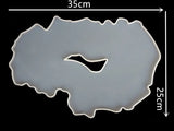 Crystal Drop Glue Mold Swing Table Cup Pad Plate Set Silicone Mirror Molds