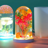 DIY Cube Cylindrical Night Light Mold with Base Bracket