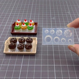 DIY Cupcake Holder Silicone Epoxy Resin Mold Blueberry Clay Mould Mini Food Mold