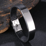Personalized Men's Stainless Steel Engraved Name Medical ID Bracelets